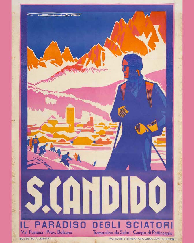 San Candido sciatori - Franz Lenhart - 1930